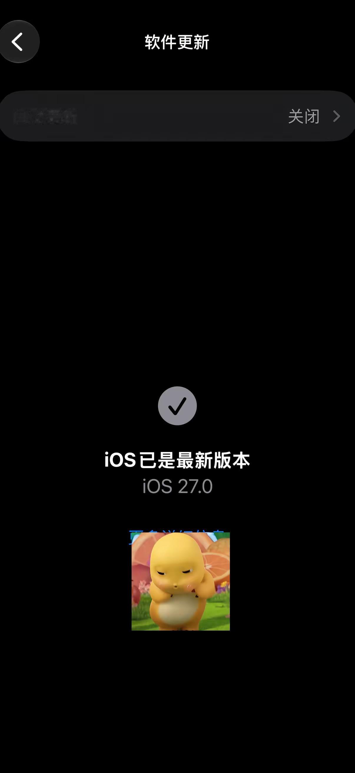 Ios27。亲测，和26区别不大，除了一些小新功能，流畅度、掉电、掉帧都差不多！别信其他人吹！ios升级体验
