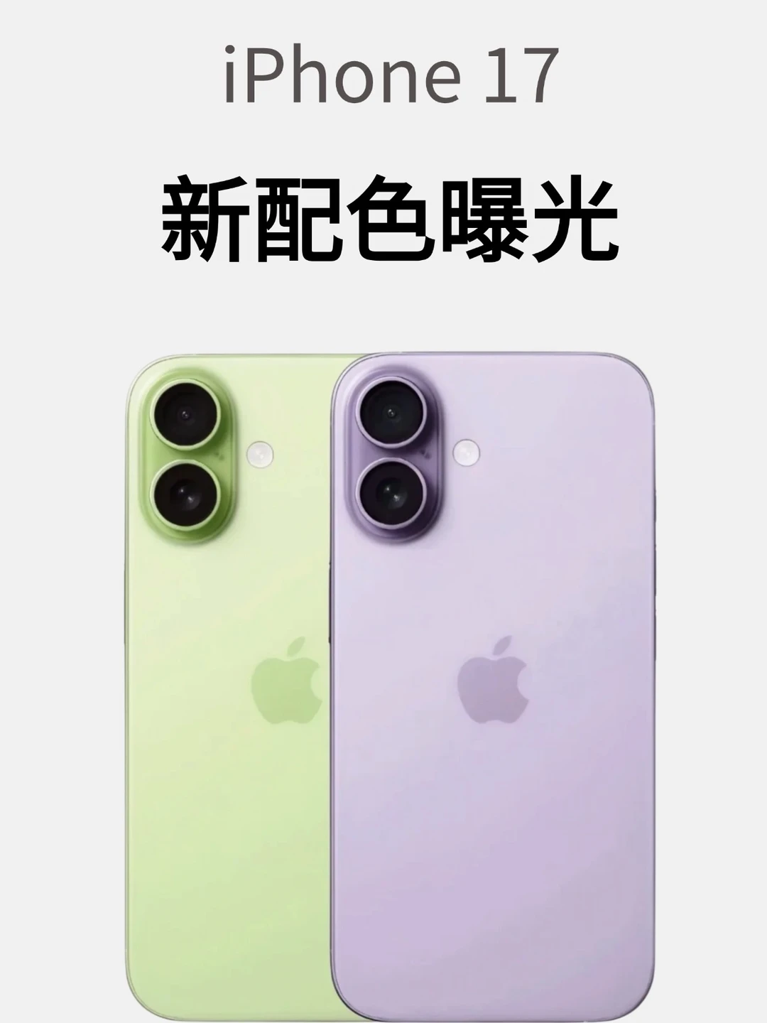 iPhone17新配色曝光‼️你更喜欢哪个颜色？
