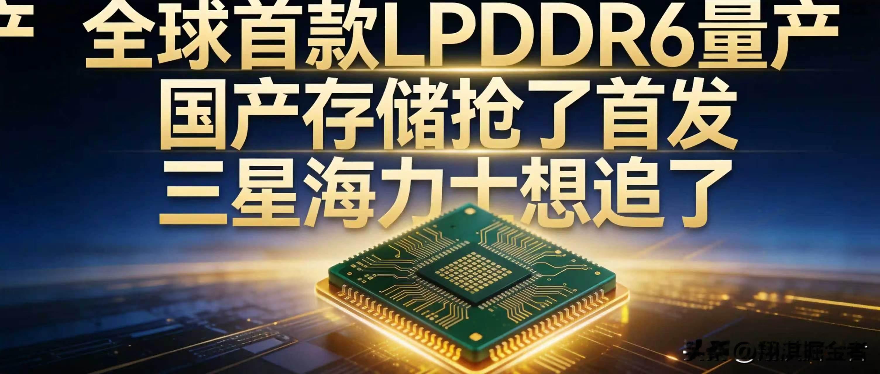全球首款LPDDR6量产，被国产厂抢了先，三星海力士这回想追了
8月29号，长鑫存储官宣：LPDDR6内存正式量产，全球第一款商用。
小米18 Fold首发搭载，9月上市。雷军亲自发微博祝贺，原话是&