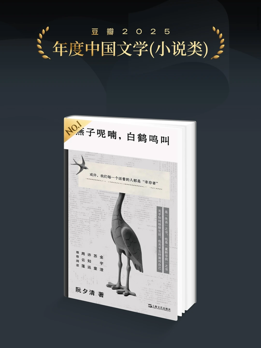 豆瓣年度小说🏆颁给一位“隐士作家”⁉️