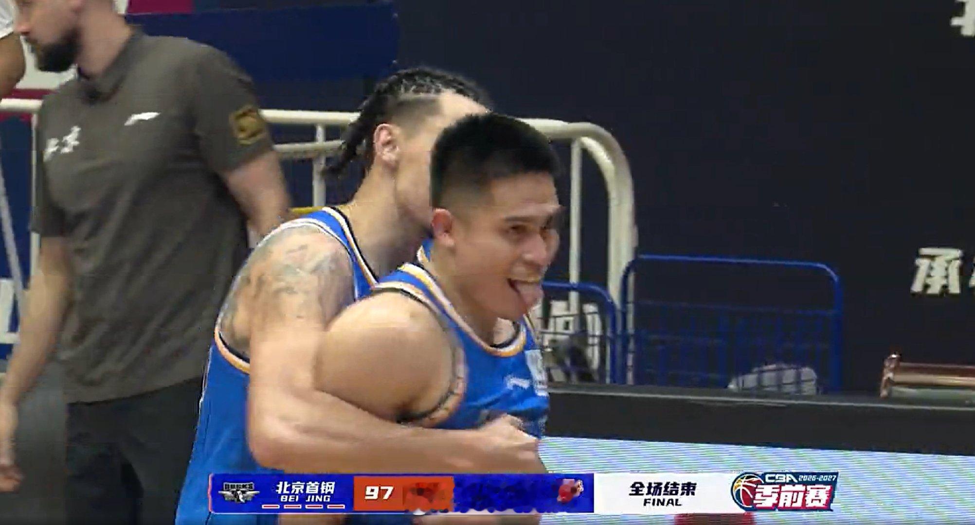 #cba##北京首钢[超话]# 

哈哈，准绝杀！！！ ​