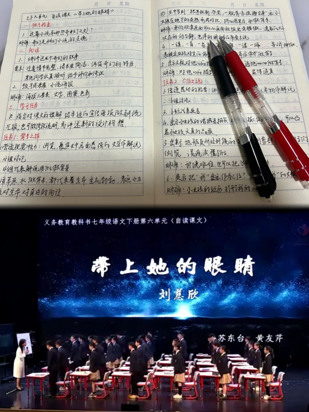 《带上她的眼睛》听课记录