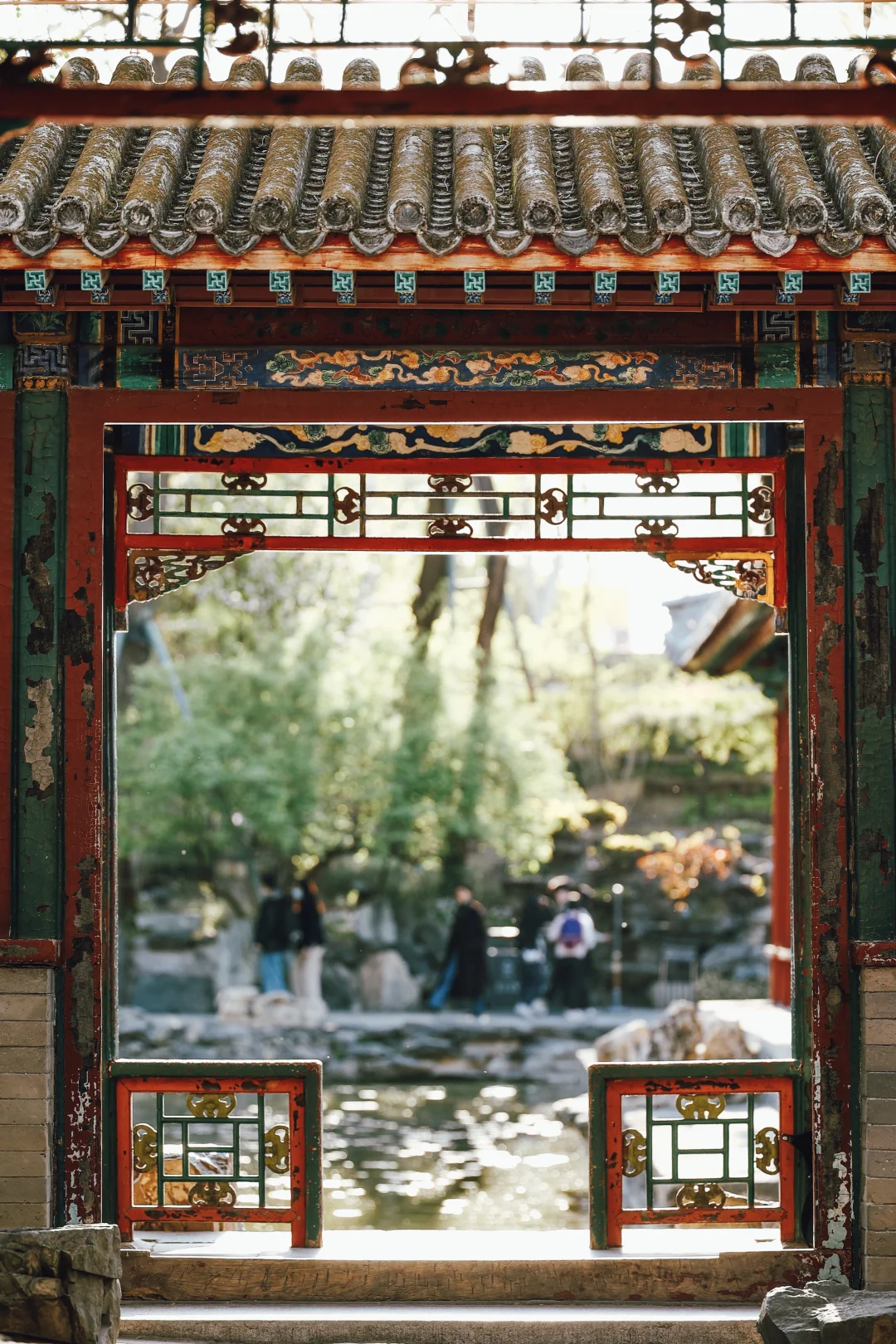 恭王府，太阳落山人潮散去之后