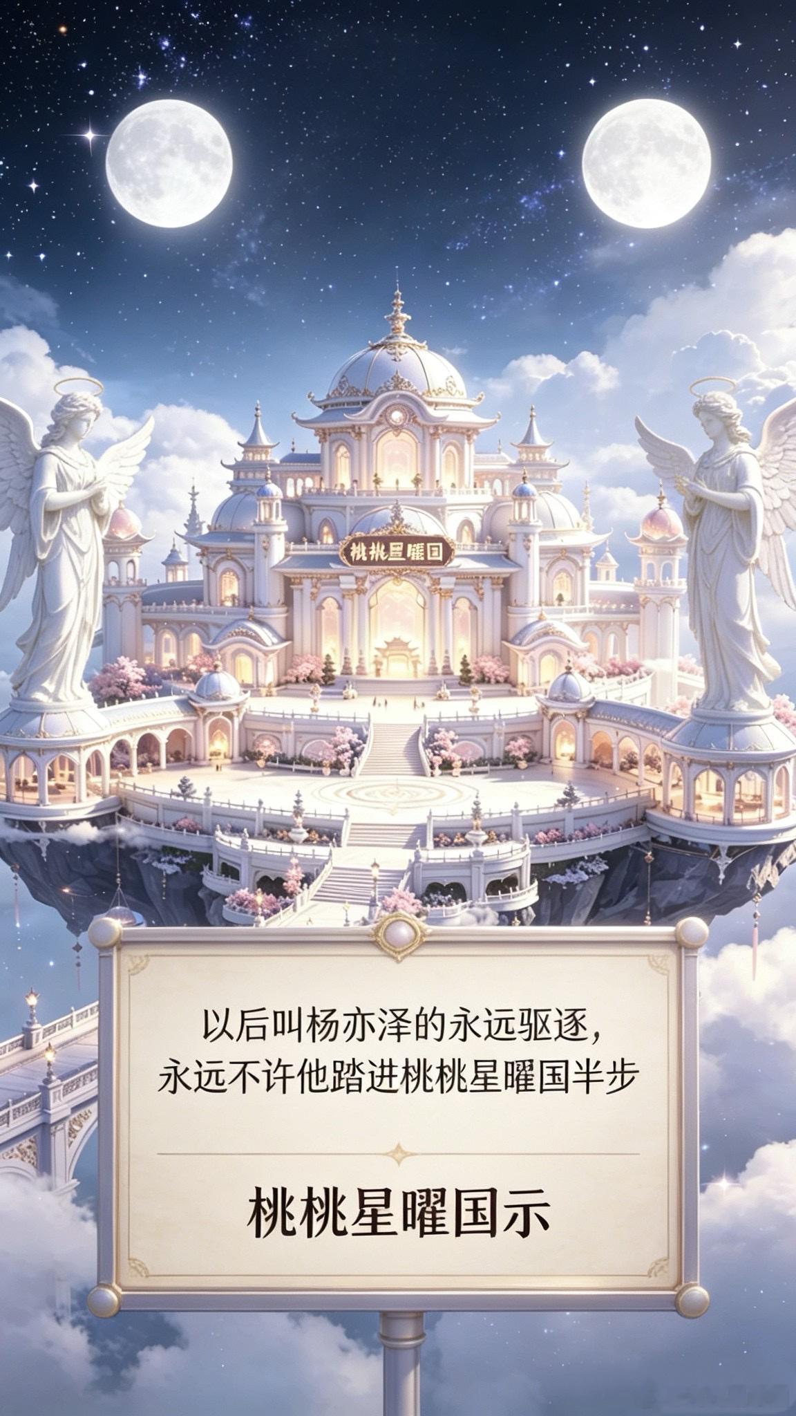🌙桃桃星曜国·全境公示🪧天地星垣为证，星月法典立规，兹下谕令：凡名...