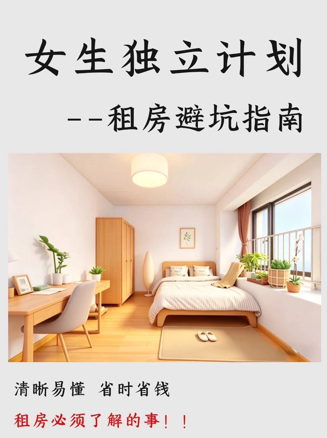 女生独立清单，学会租房✅一定要逼自己看完⚠️