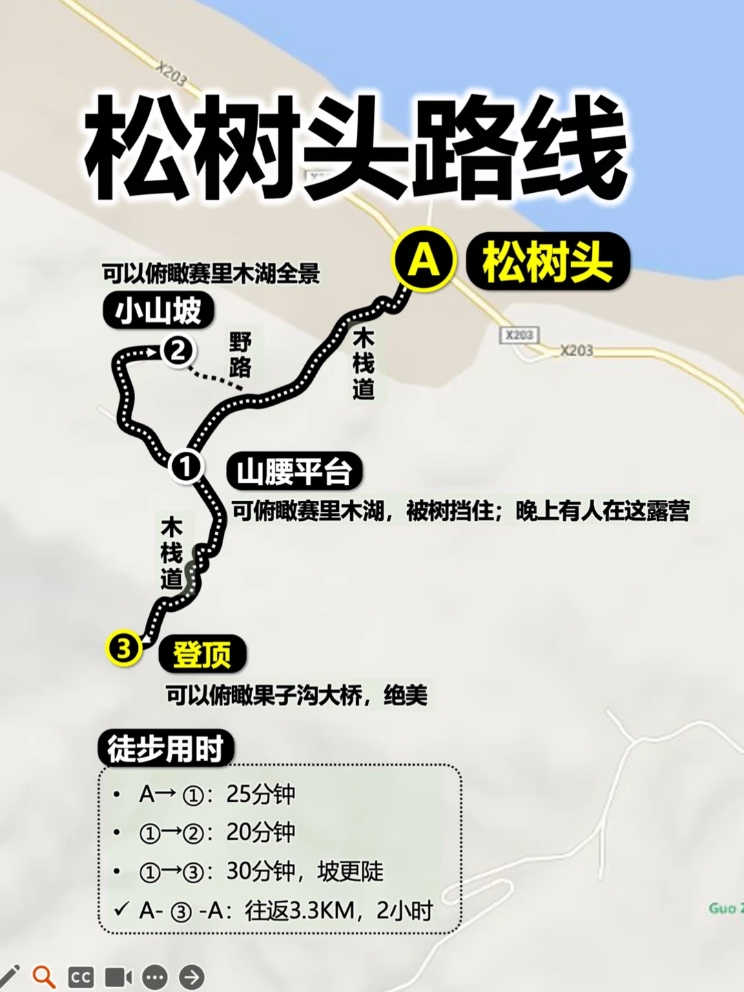 松树头登顶需要多久？怎么上去路线图