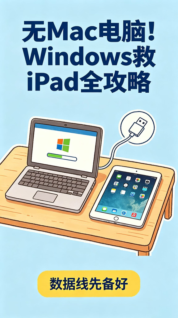 手把手教学：Windows如何拯救锁死苹果平板