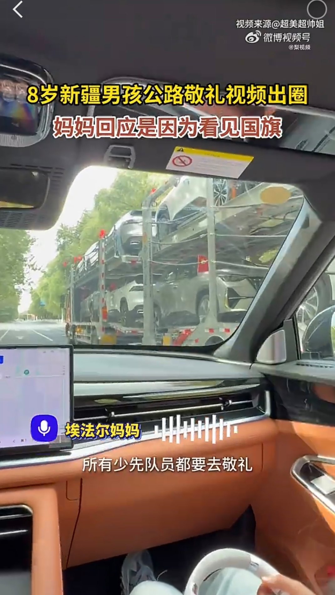 #孩子敬的不是礼是刻在骨子里的中国心#真的太治愈了。小小的身影笔直站立，郑重举起小手，眼里满是认真。孩童的世界纯粹又美好，他们不懂宏大的情怀，只知道看见国旗就要致敬。这一瞬间的本能反应，无关形式，发自本心，是属于中国少年最动人的模样。#8岁新疆男孩见国旗自发敬礼# ​