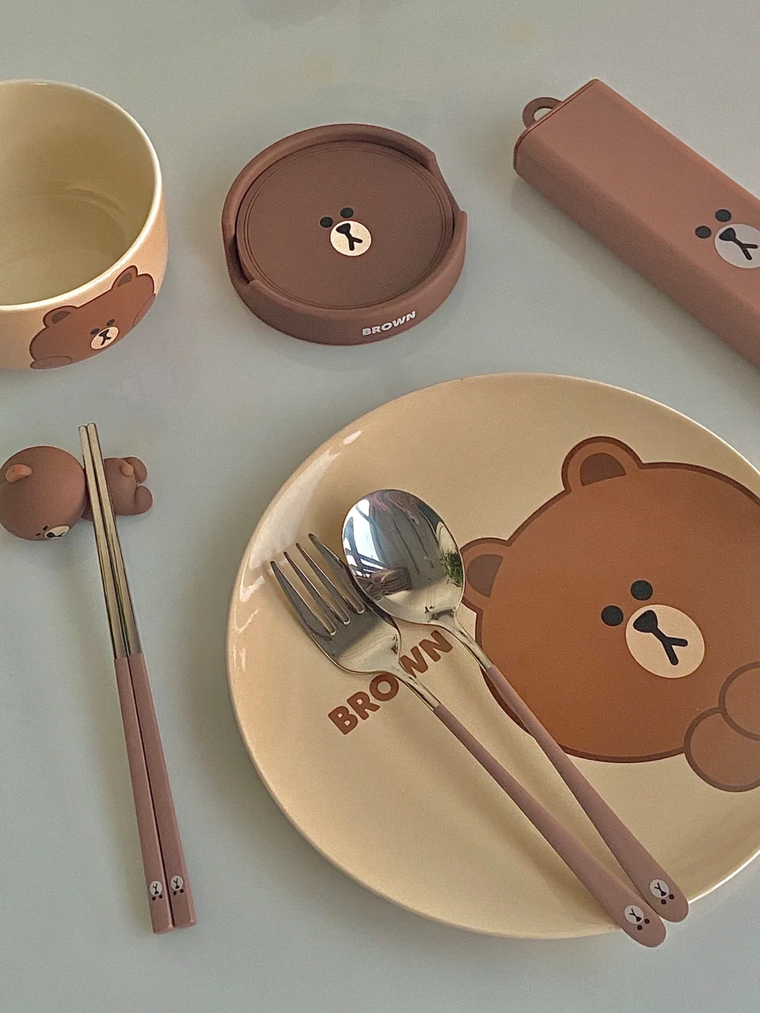 🍴餐具分享｜被可爱的布朗熊餐具萌化了 😍