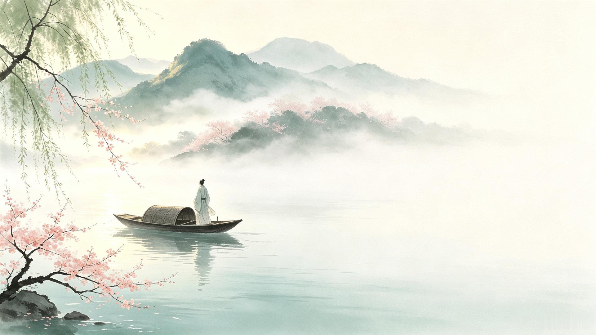 渡一江春水，渡满城花开。
拂去旧岁的尘霜，吹散心头的郁结。
世间万般烦忧，皆可交由这徐徐春风。
不必困于过往遗憾，不必忧于前路茫茫。
风来则舒展，云去自安然。
携一身温柔，奔赴岁岁春光。 ​