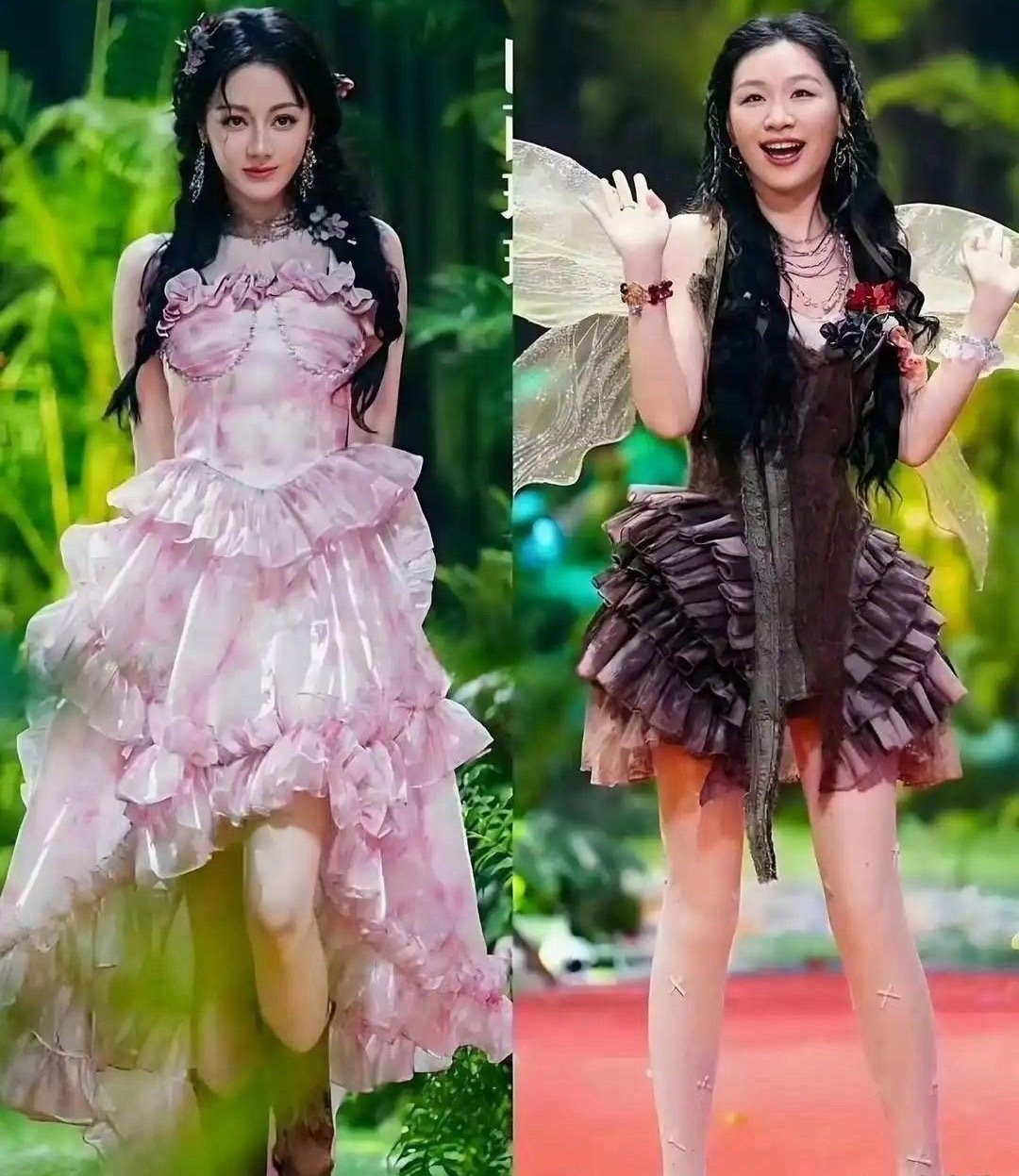 迪丽热巴和金靖是不是穿错鞋子了？换了一下，感觉顺眼多了！ ​