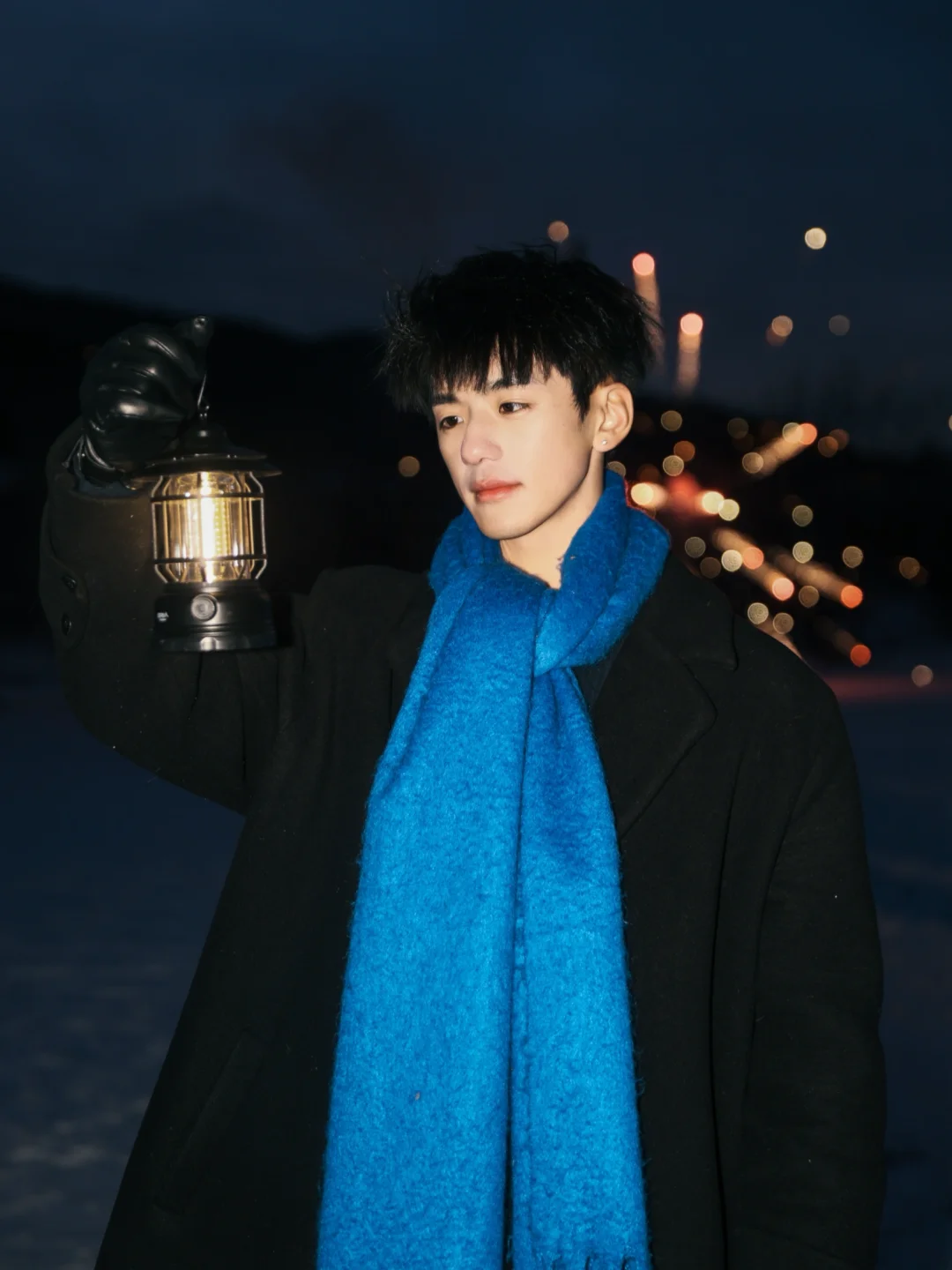 在北国冬天的第一场烟花❄️