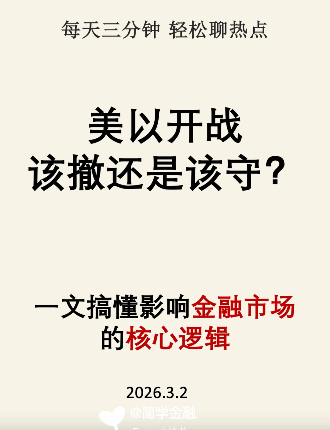 💥美以开战，该撤还是该守？