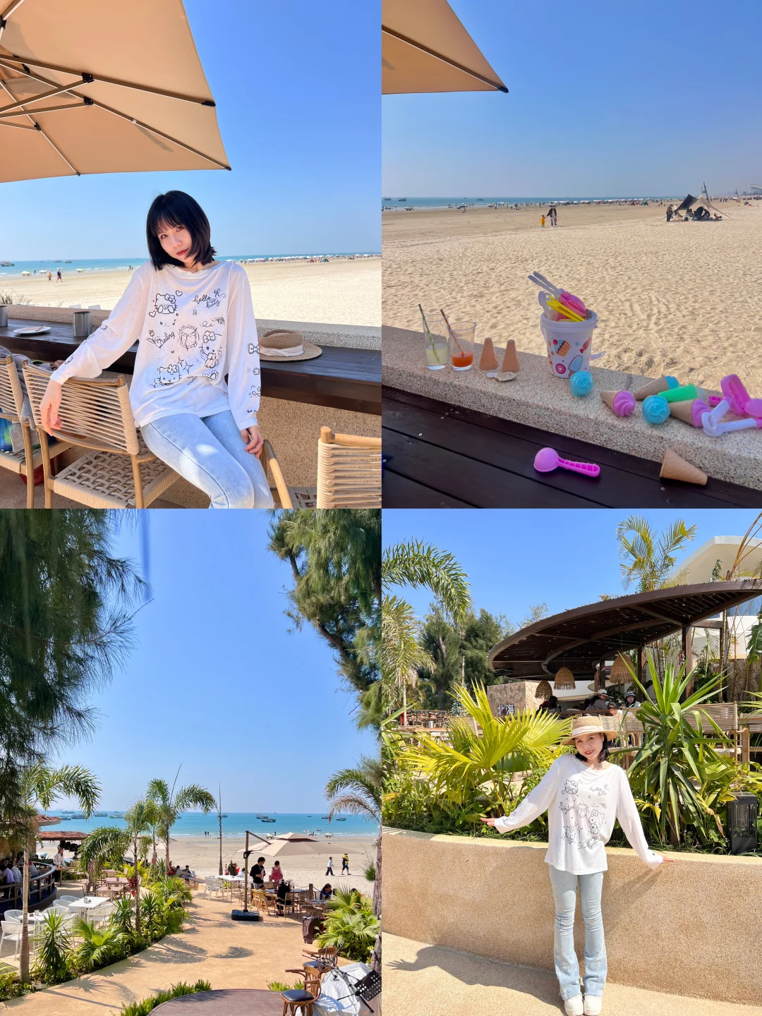 在北海！！海滩里景美人少的地方！live实况图