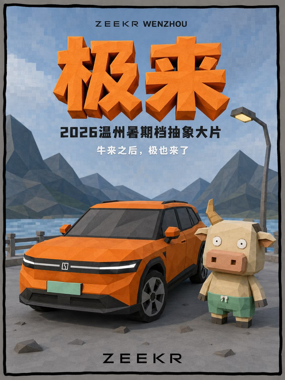 《牛来》火了🔥极氪丨温州🐮连夜拍了《极来》🚗