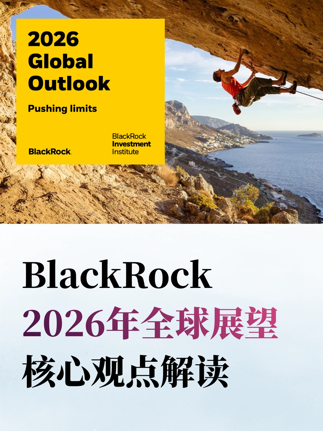 解读BlackRock最新的2026投资展望🤔