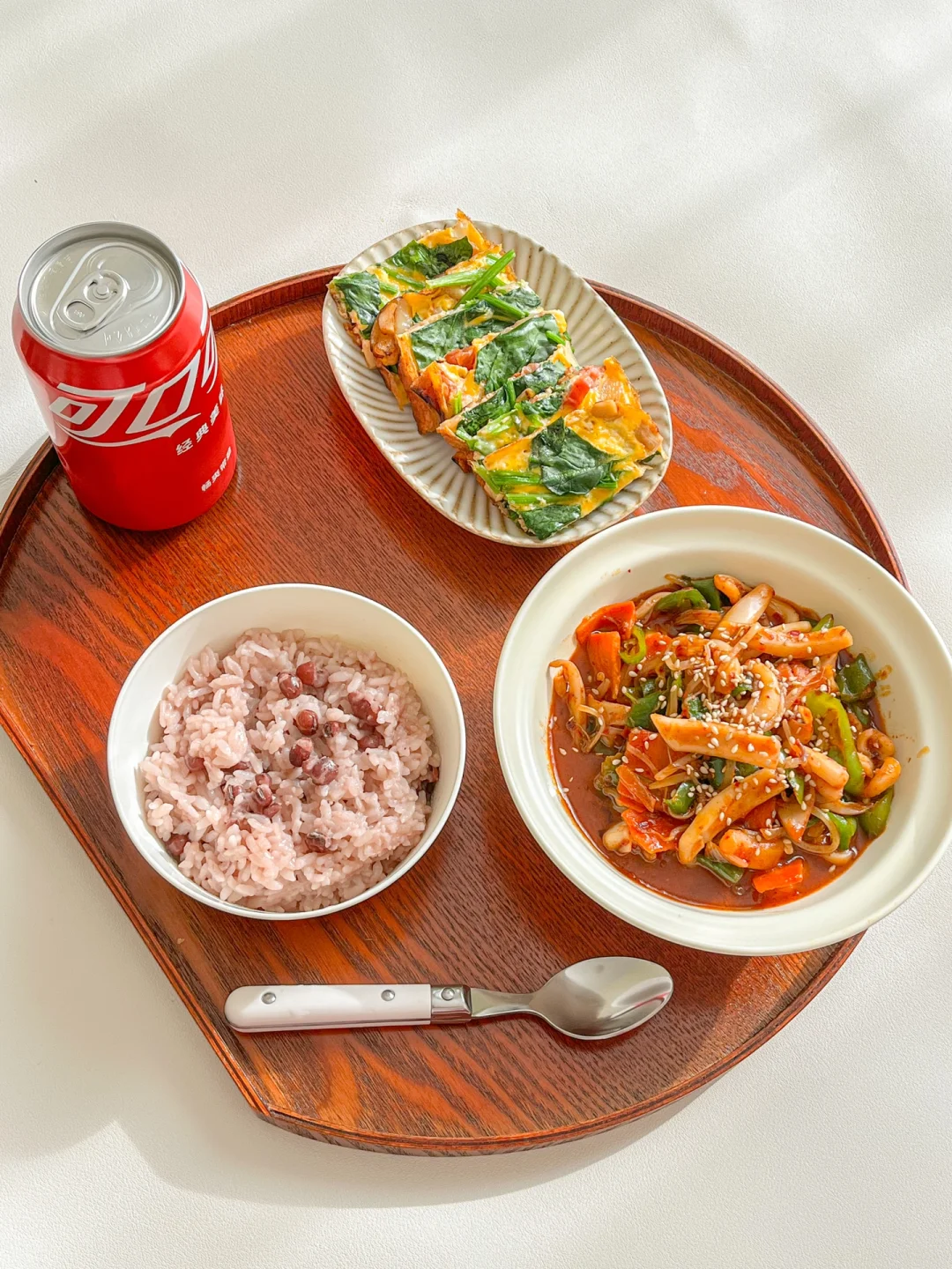 一人食｜辣炒鱿鱼🥢蔬菜烘蛋｜我的食愈力菜单