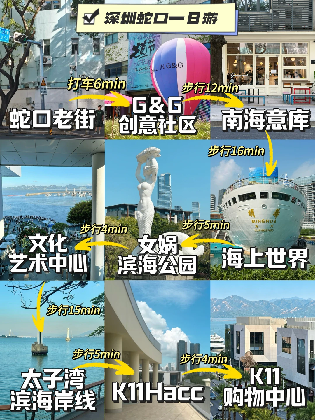 🧨国庆来深圳🌊蛇口Citywalk详细地图攻略‼️