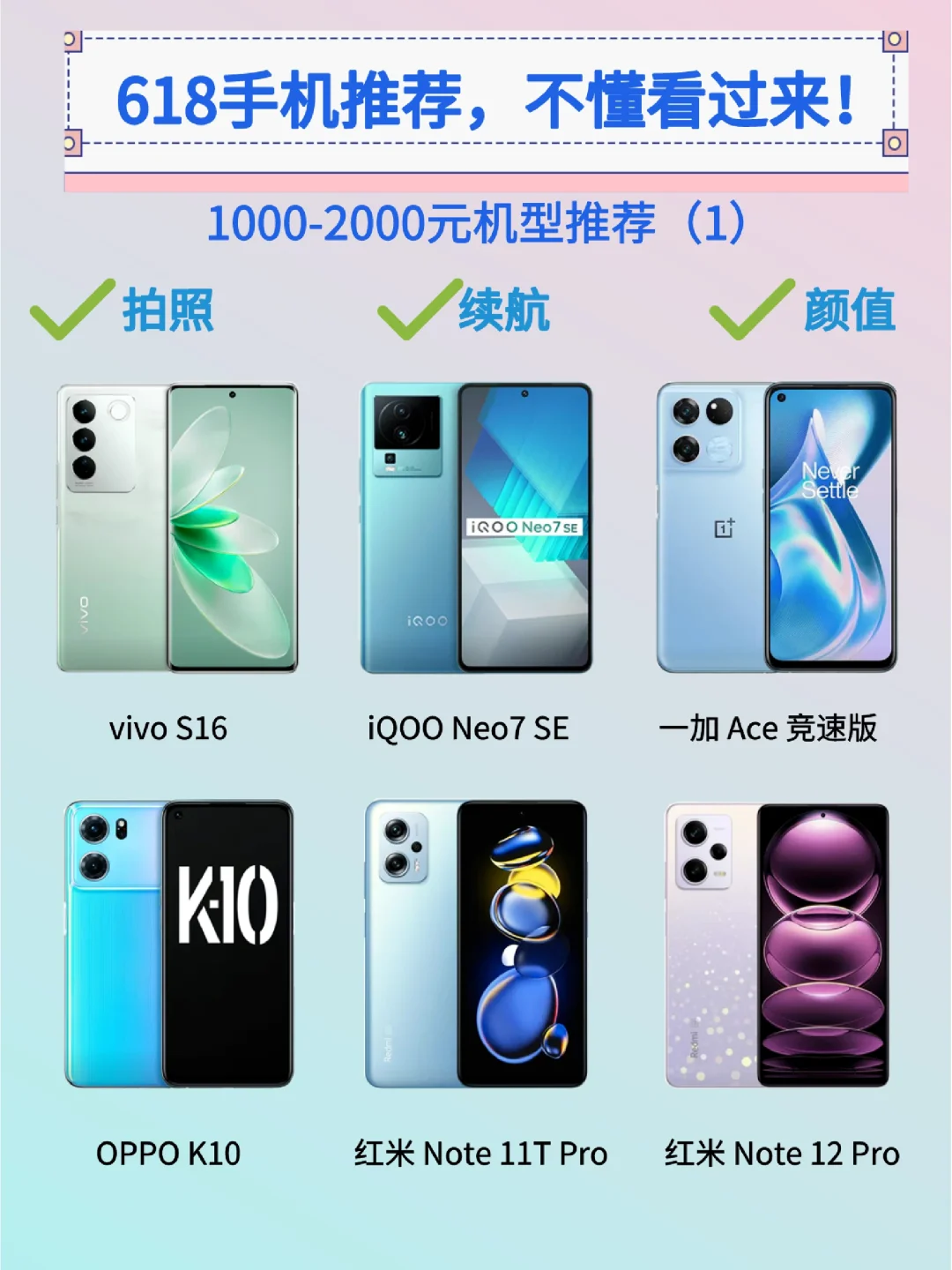 618手机推荐，你确定不来看看？
