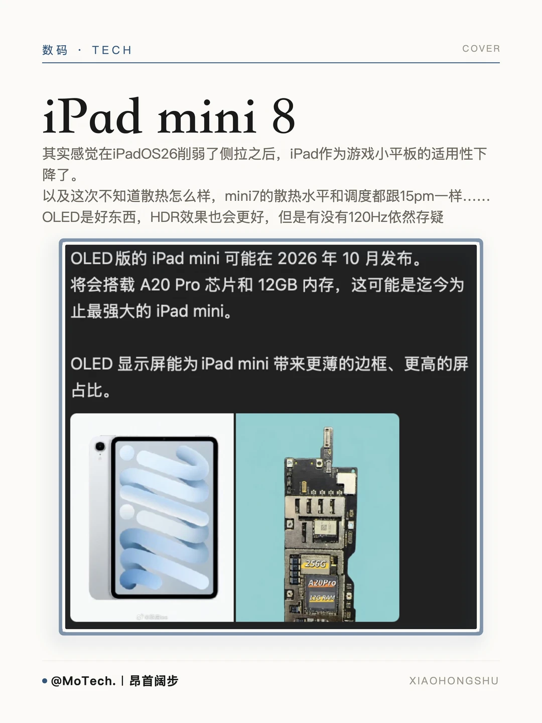 OLED的iPad mini 8大家觉得怎么样