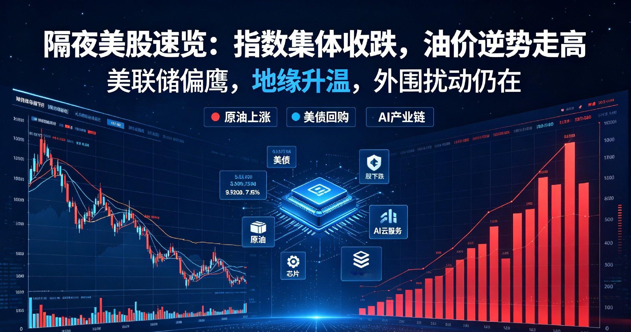 隔夜美股速览：指数集体收跌，油价逆势走高

8月20日美股三大指数同步走弱，道指跌0.78%，纳指跌0.68%，标普500跌0.36%。地缘风险升温带动大宗商品走强，WTI原油大涨超2%。

消息面比较复杂，美联储会议纪要释放鹰派信号，不少官员保留后续加息可能性。美国债务正式突破40万亿，财政部加码长债回购托住 ​