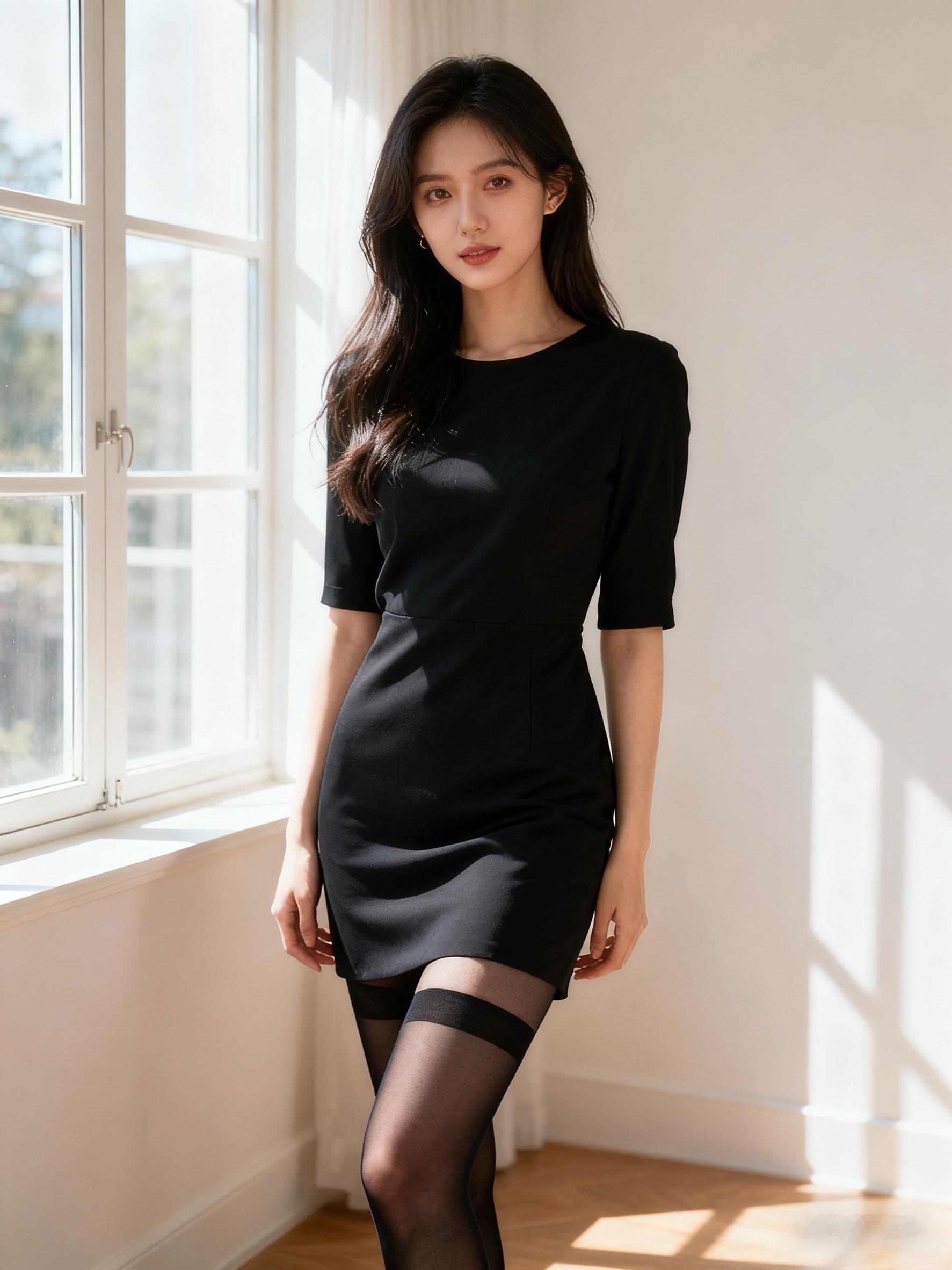 御姐风大长腿OOTD，氛围感拉满 👠今天这套御姐风穿搭真的绝了！黑色...