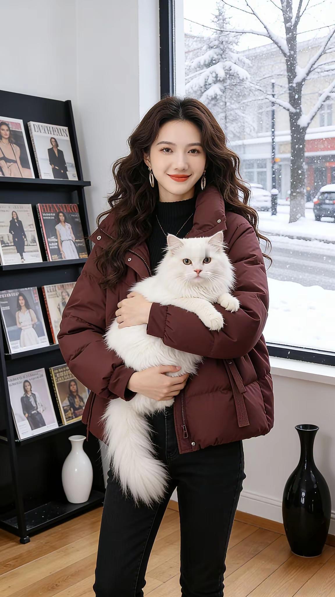 初雪突至，苏晓在商场门口冻得搓手，顾盼提着礼盒匆匆走来：“2025新款...