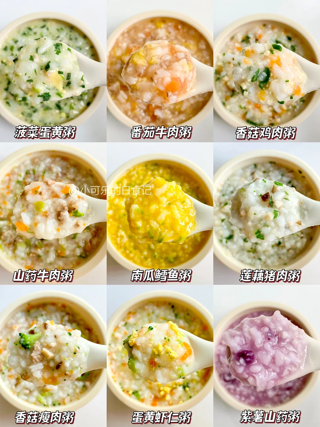 8m+宝宝辅食｜9款辅食粥不重样🥣营养好消化