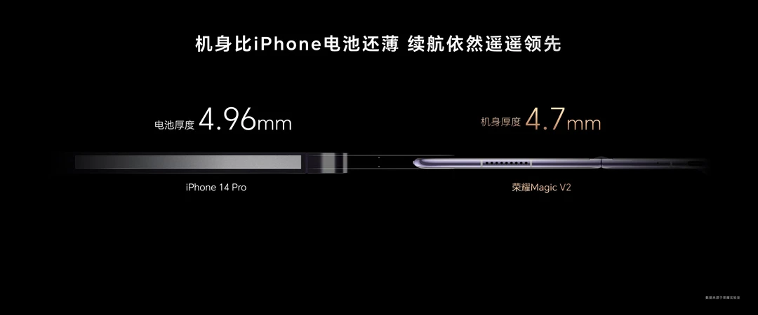荣耀Magic V2折叠屏全程碾压iPhone14PM