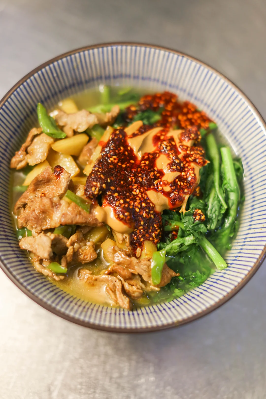 挑战1000种面不重样（346）热汤拌冷面