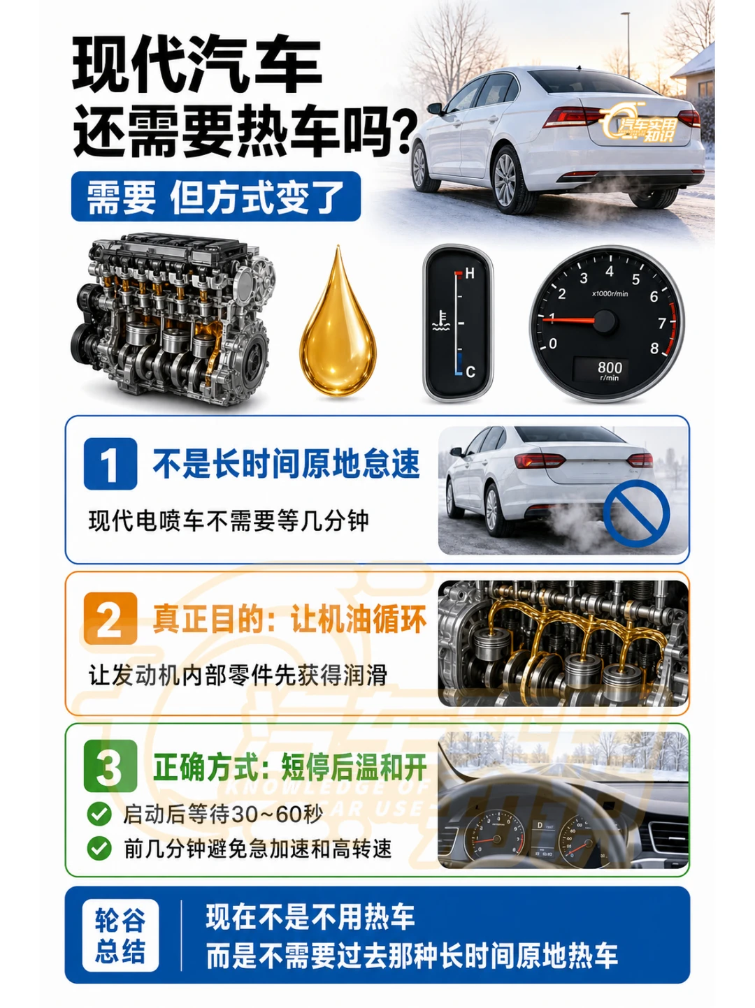 现代汽车还需要原地热车吗？