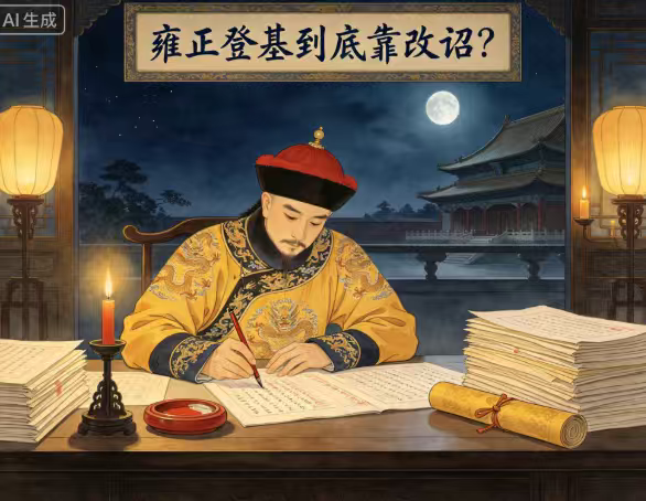 雍正登基到底靠改诏？他有多拼，朱批有多狠？

雍正这辈子，三个标签撕不掉：登基有争议、干活不要命、批折子骂人狠。今天一篇讲清楚，顺便辟个谣。史上最拼的皇帝，凭啥是他？

先说登基。康熙驾崩，遗诏传位皇四子胤禛，雍正上台。民间不服，编了个段子：说他把 &34;传位十四子&34; 改成 &