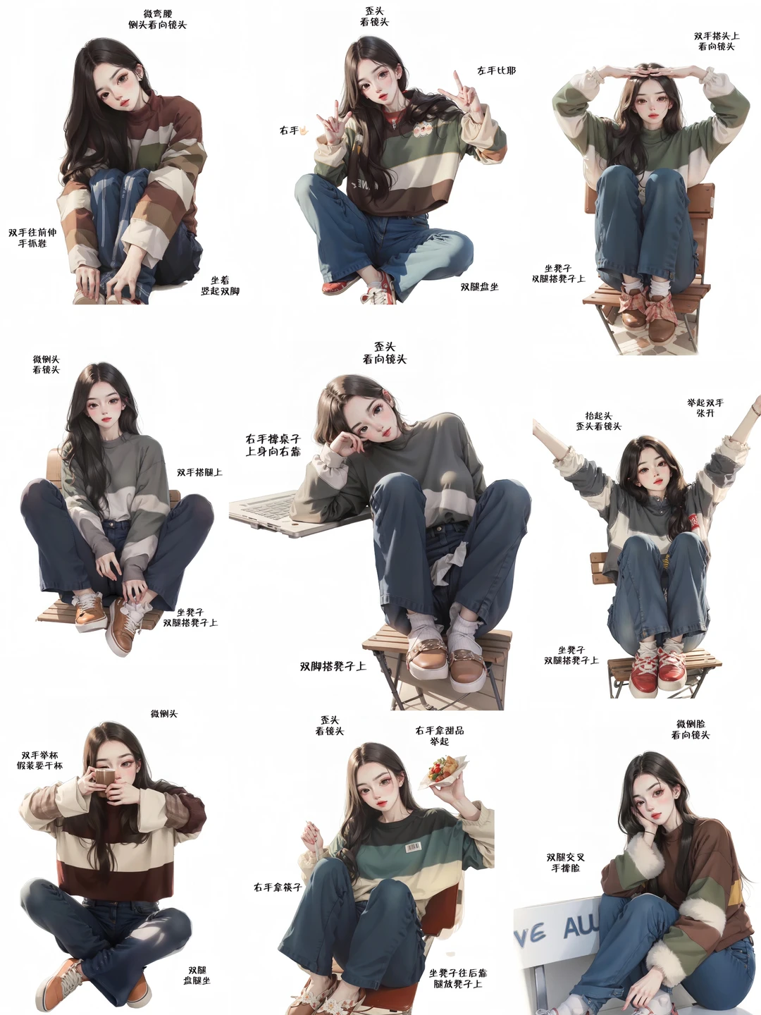 探店约会坐姿拍照📷这样拍嘎嘎好看～