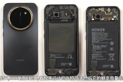 荣耀X80 Pro Max拆机视角，感受下这电池尺寸<span cla...
