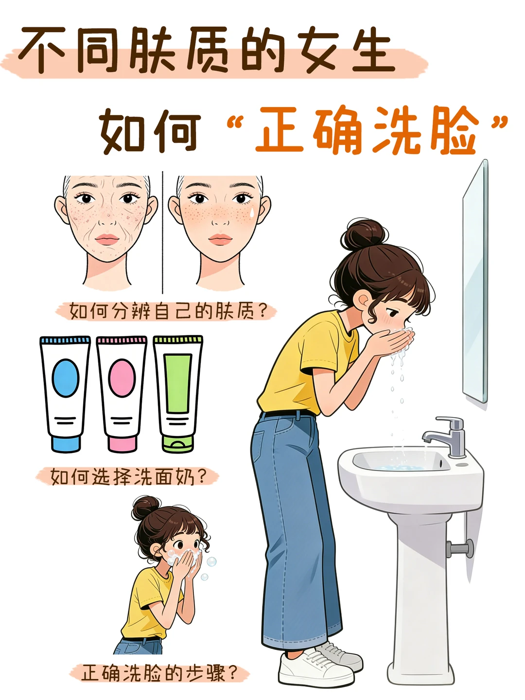 不同肤质的女生该如何“正确洗脸”？