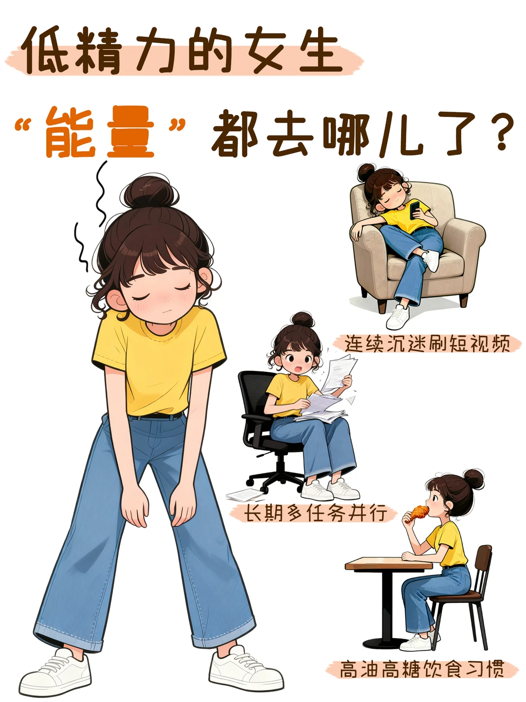 低精力的女生“能量”都去哪儿了？