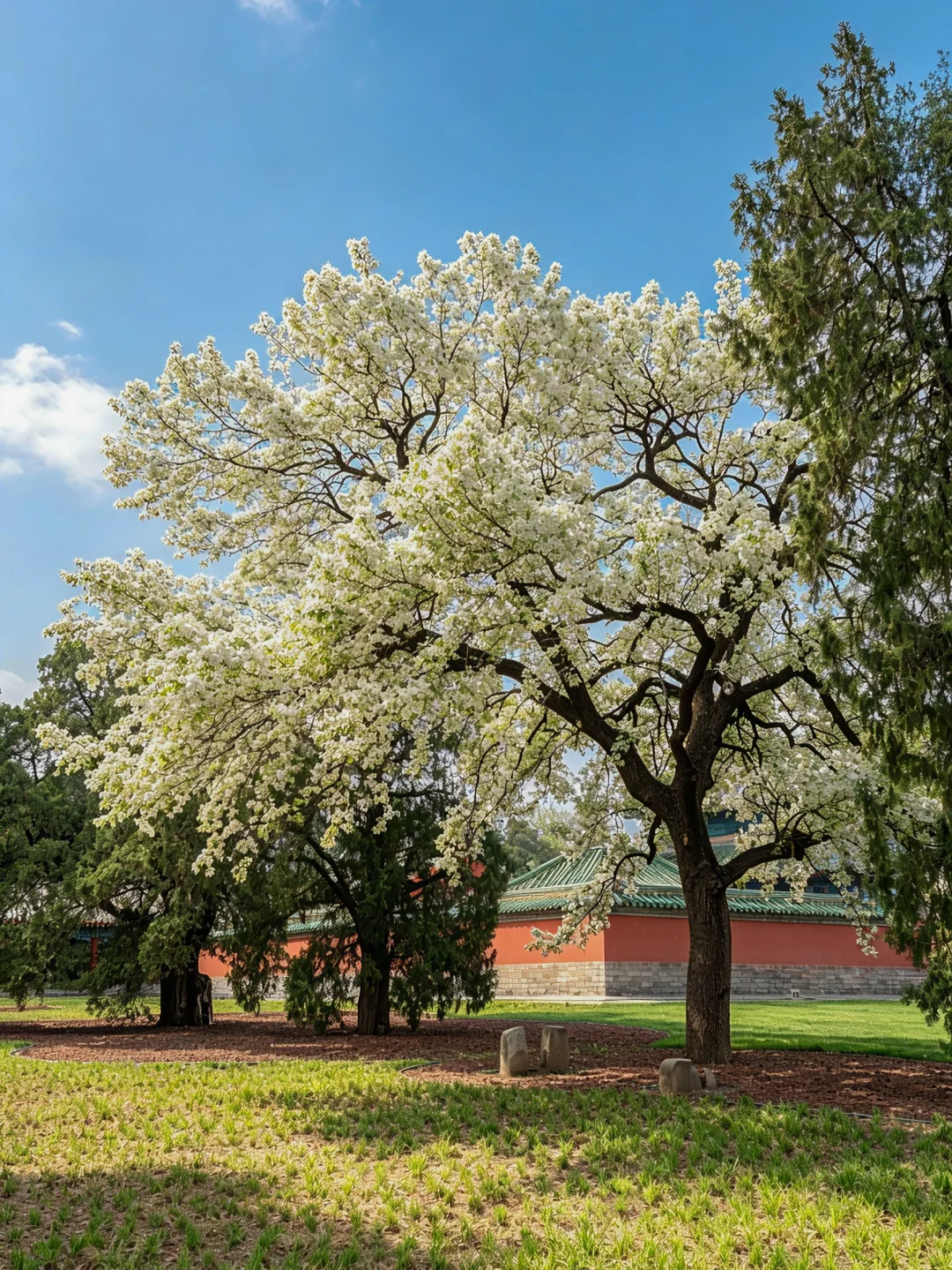 天坛杜梨王谢幕，静待明年梨花雨…