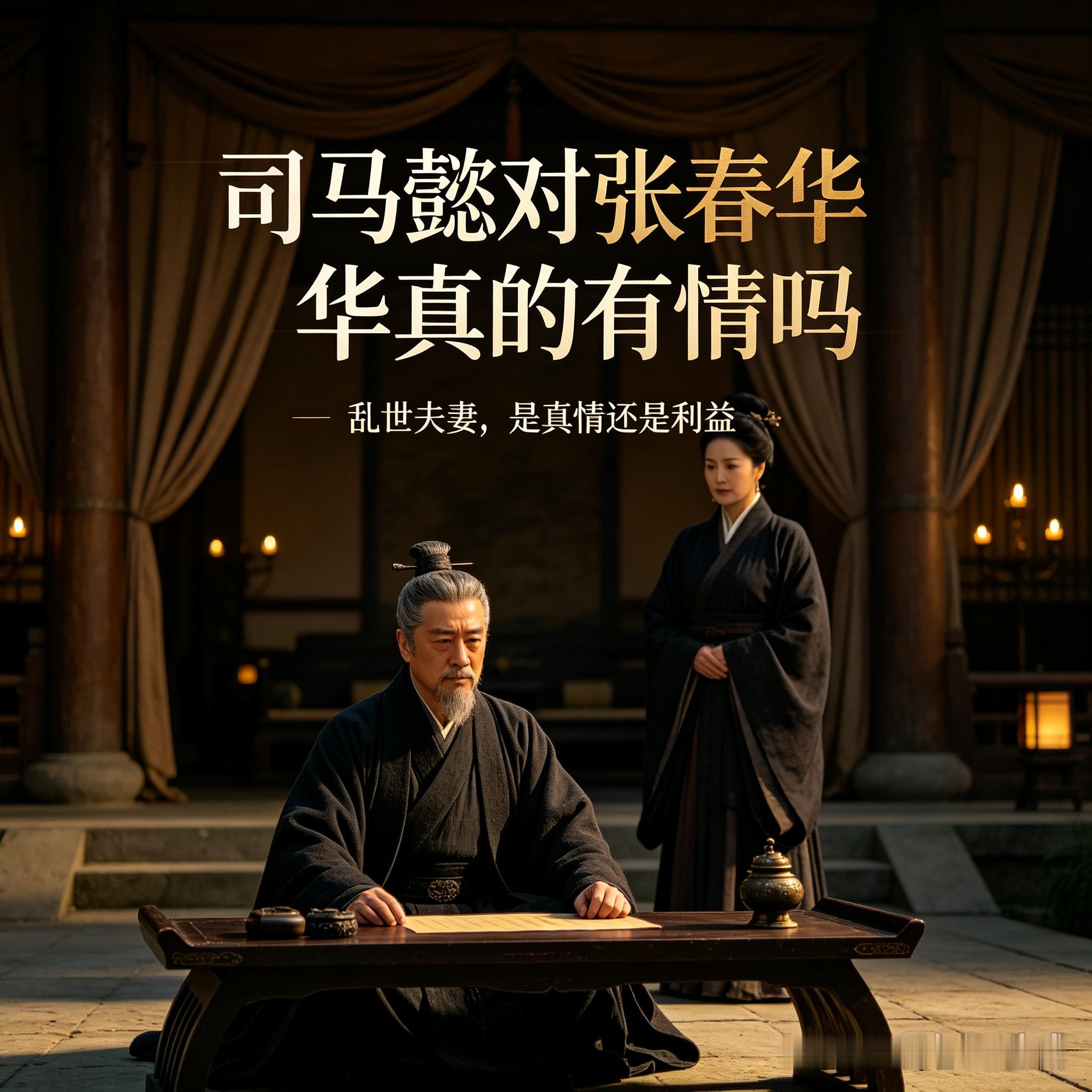 晚年司马懿生病，张春华前去探望，却被他当众斥责嫌弃。不少人就此断定，司马懿对张春华毫无感情，只剩利用。但如果把两人几十年的经历从头到尾捋一遍，答案远没有这么简单。
 
张春华年少便胆识过人，当年司马懿为躲