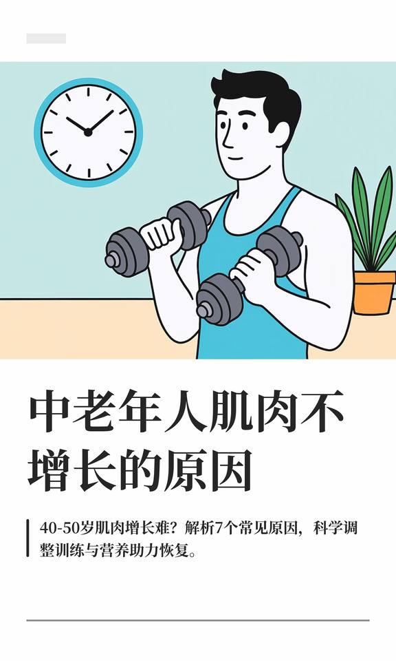 中老年人肌肉不增长的原因