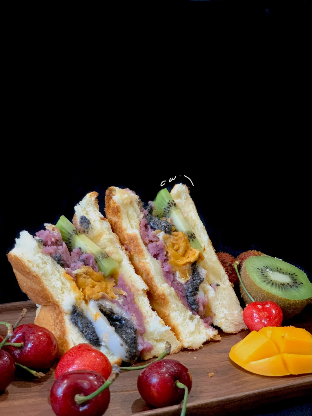 鸭蛋黄汤圆儿三明治🥪巨！好！吃！🤤