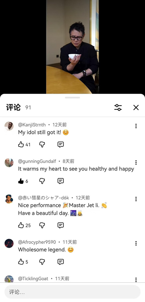 国外网友们，对李连杰的评论