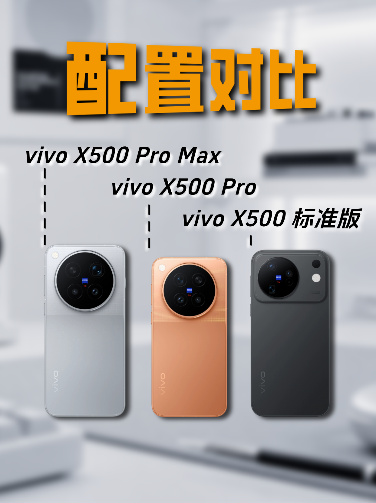 vivo X500系列三杯齐发，从标准版到Pro到超大杯，是不是已经看得缭乱了？
课代表来了！给大家对比一下三款产品：具体参数给大家放在图里了，从这一代X系列来看，蓝厂不仅要保持拍照优势，还要成为动态影像的首选。在我看来，X500标准版的影像实力对于普通用户来说就很划算了，一个标准被给到Pro级主摄