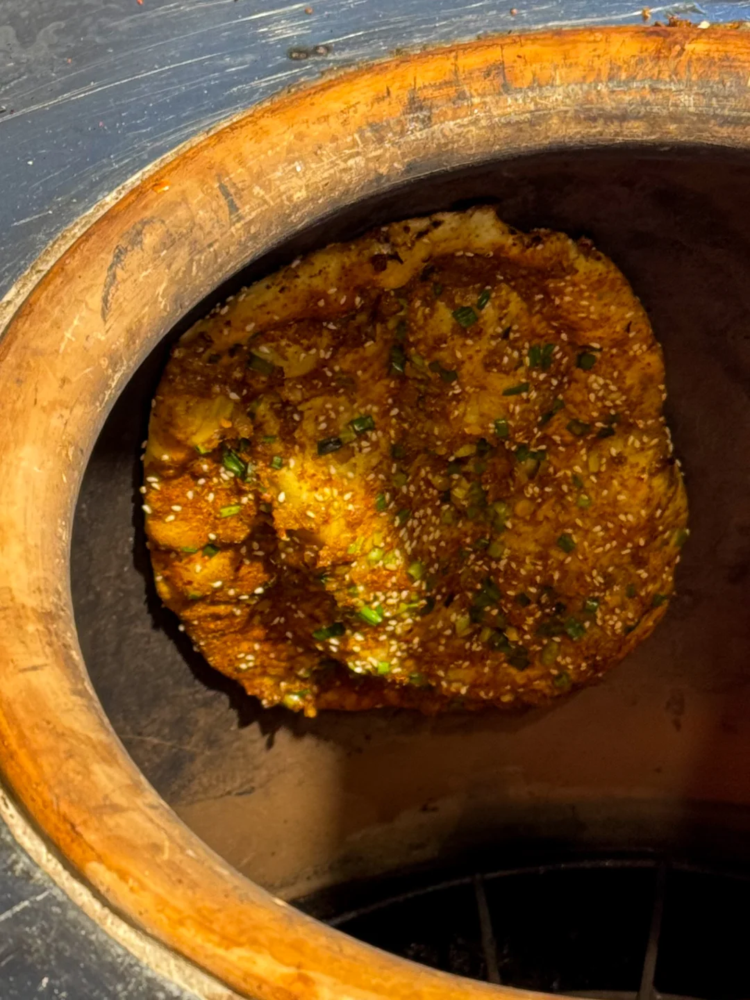 在上海也是吃到恩施烧饼了