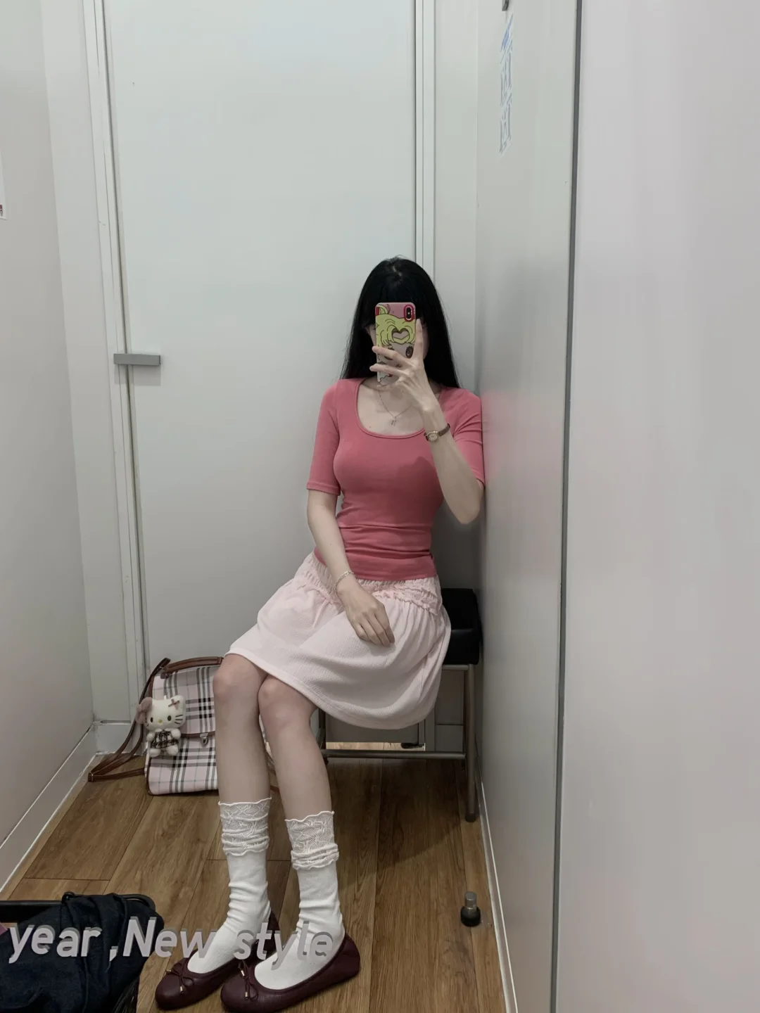 优衣库你叠穿好miu好bm!!🎀1套好韩好乖好甜妹~ 记录吧就现在