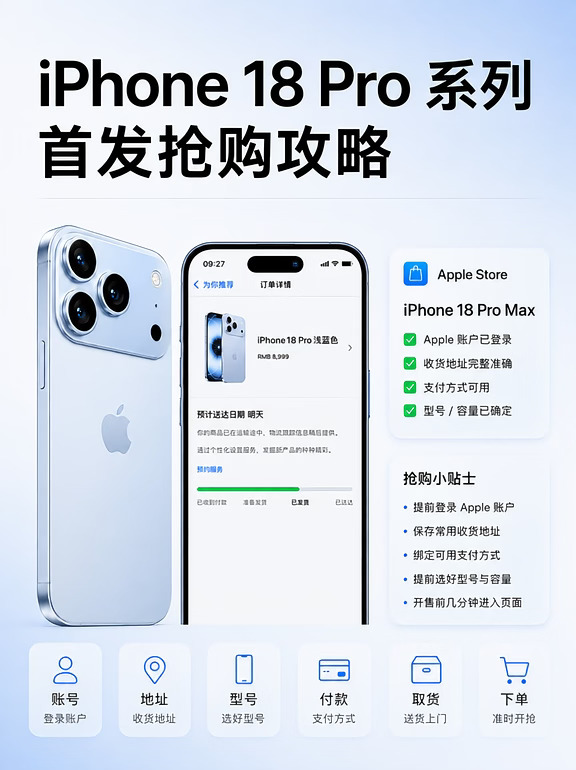 iPhone18 Pro系列首发抢购保姆级攻略🔥