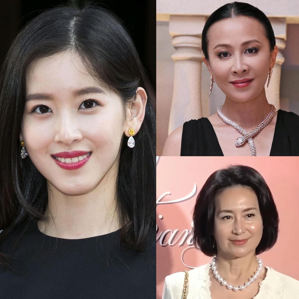章泽天身家百亿又顶着顶级名校的光环，但只要跟真正的大女主坐在一起，骨子里的单薄就全露馅了。
前几天翻到她跟何超琼、刘嘉玲坐在一块的对谈，那种落差感真不是一般的强烈。
对面坐着的，一个是家族争产商战里杀出来的女当家，一个是风口浪尖摸爬滚打几十年的老江湖。
章泽天呢？背挺得笔直，轻声细语，语速慢吞