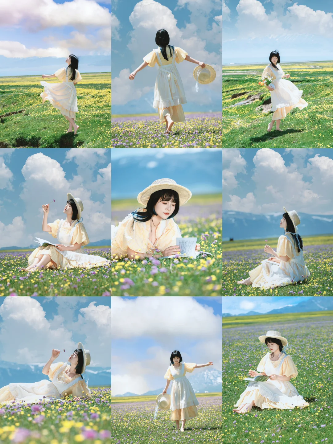 赛里木湖拍照📸姿势大全❗9个动作直接抄作业