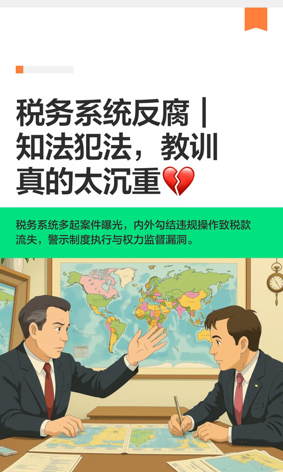 税务系统反腐｜知法犯法，教训真的太沉重