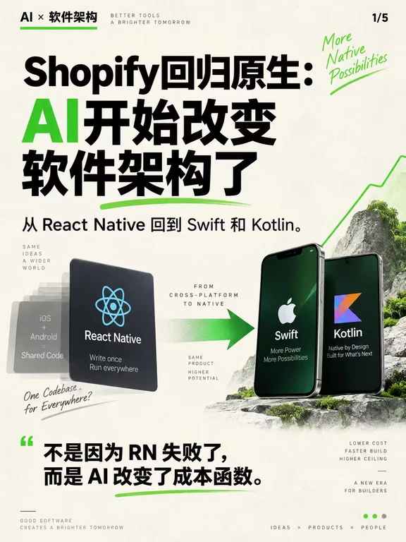 Shopify回归原生：AI开始改变软件架构了
