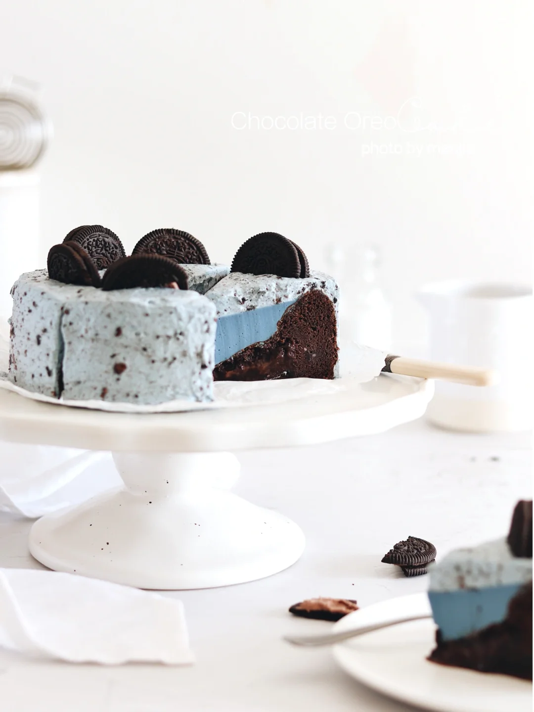 💙奥利奥甜品｜流心米酒巧克力凹蛋糕🍰